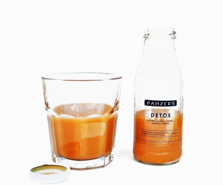 A Small Bottle of Freshly Squeezed Detox Juice from Panzer's