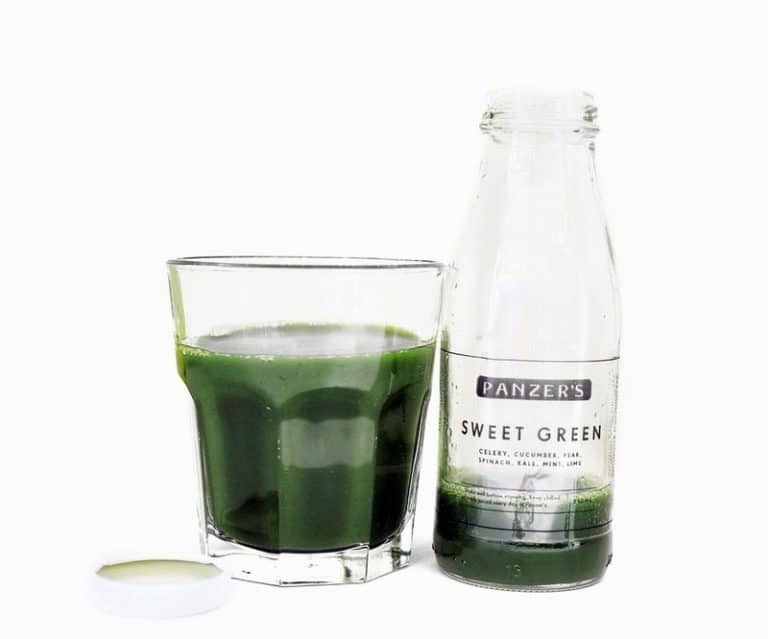 Small Bottle of Freashly Squeezed Sweet Green from Panzer's
