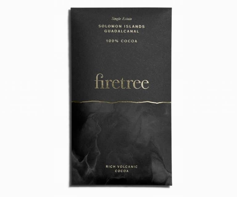 Firetree Chocolate Bar Solomon Island Guadalcanal 100%