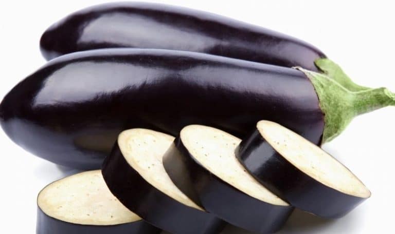 Aubergine Heap Close on a White Background from Panzer's