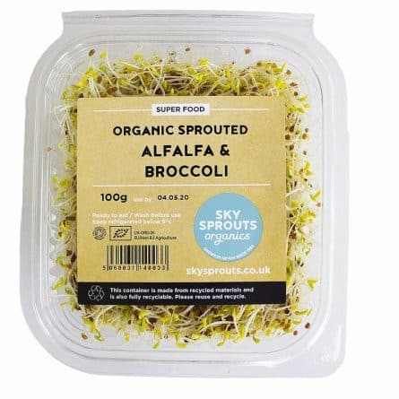 Organic Alfalfa sprout and Broccoli
