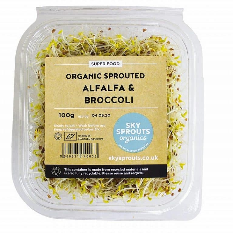 Organic Alfalfa sprout and Broccoli