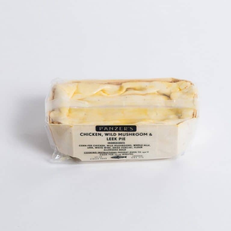 Panzer's Chicken, Wild Mushroom and Leek Pie Square
