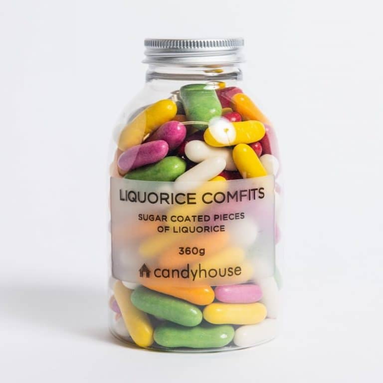 CandyHouse-Large Jar Liquorice Comfits