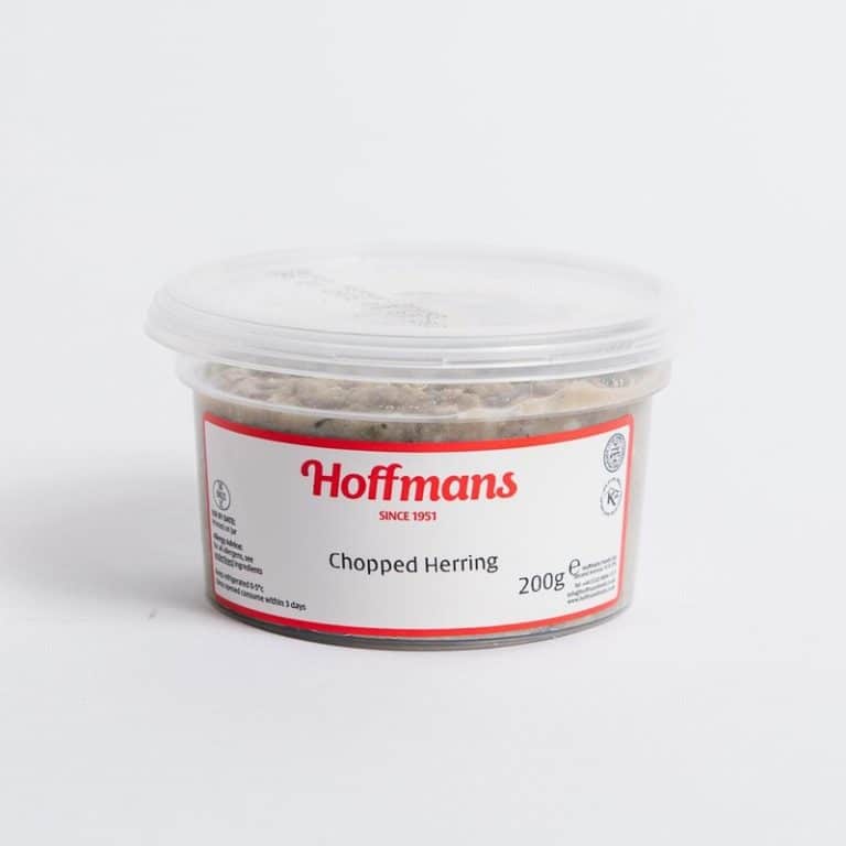 Small tub of Kosher Hoffmans Chopped Herring from Panzer's