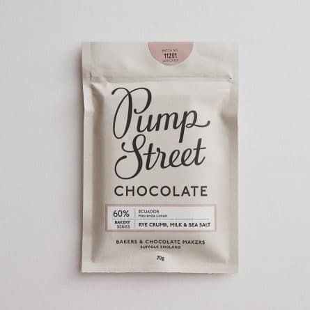 Pump Street Chocolate Rye Crumb, Milk & Sea Salt 60%