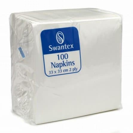 Swantex White Dinner Napkins