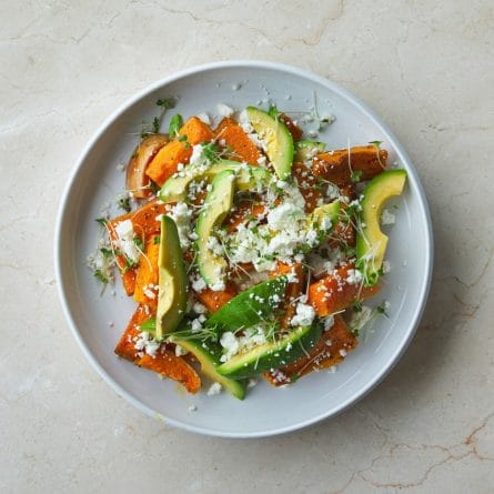 Panzer's Squash, Avocado & Feta Salad Round