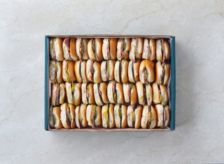Panzer's Corporate Catering with Salt Beef Mini Bagels Large Box