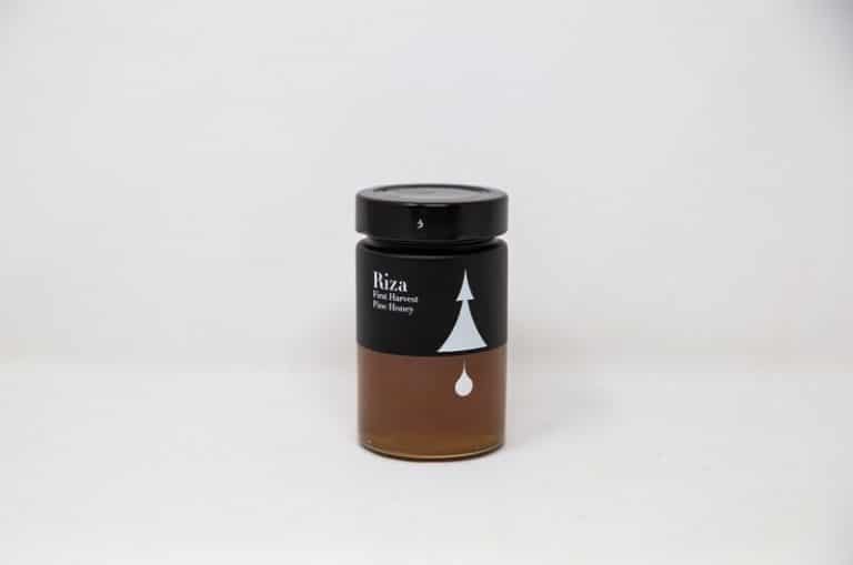 Jar of Riza First Harvest Pine Honey from Panzer's