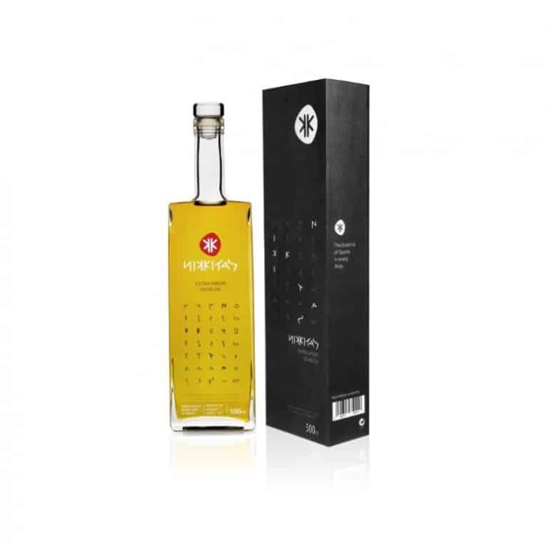 Bottle of Nikkitas Extra Virgin olive Oil from Panzer's