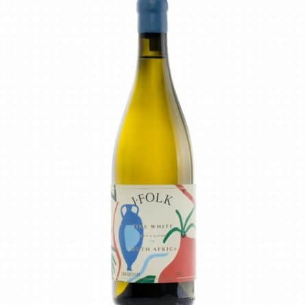 Bottle of Fine South African Kosher White Wine from Panzer's
