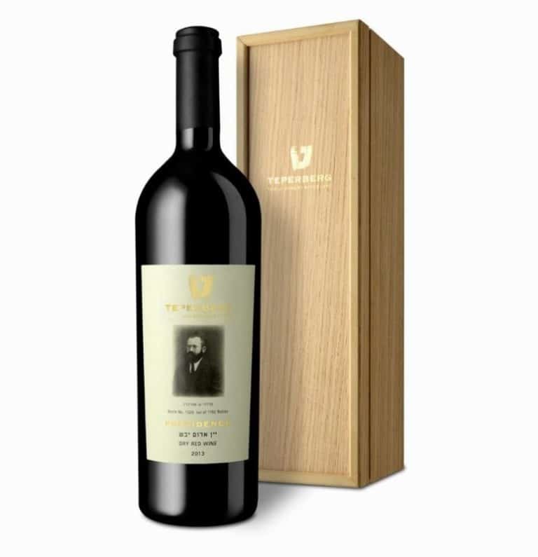 Bottle of Teperberg Providence Kosher Red Wine from Panzer's