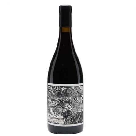 Bottle of StellenBosch Pinotage Red Wine from Panzer's