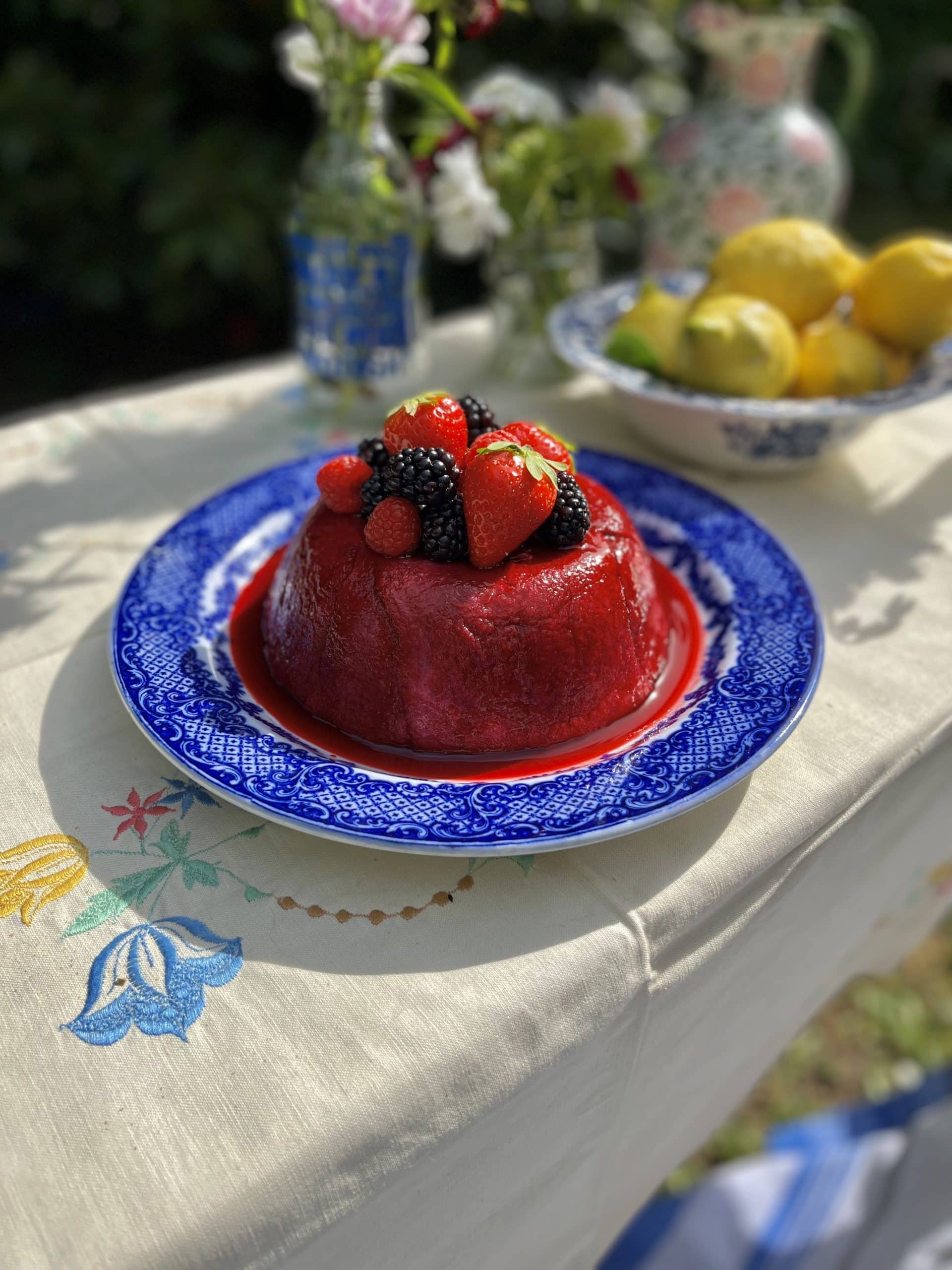 A pink and fruity summer dessert from The Dinner Party Substack