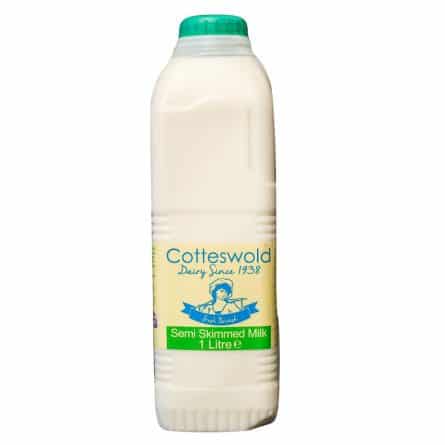 Bottle of Cotteswold Semi Skimmed Milk from Panzer's