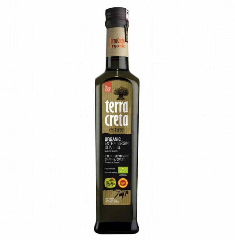 Bottle of Terra Creta Organic Extra Virgin Olive Oil from Panzer's