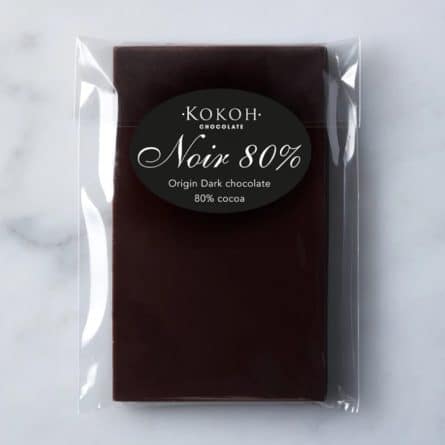 Bar of Kokoh 80% Dark Chocolate from Panzer's