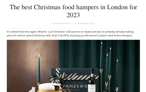 Hot Dinners article Nov 2023