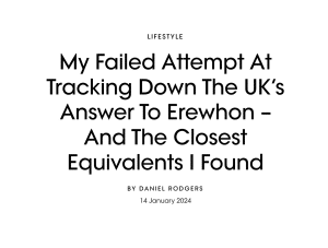 Snapshot of a Vogue UK Headline about British shops like the US's Erewhon