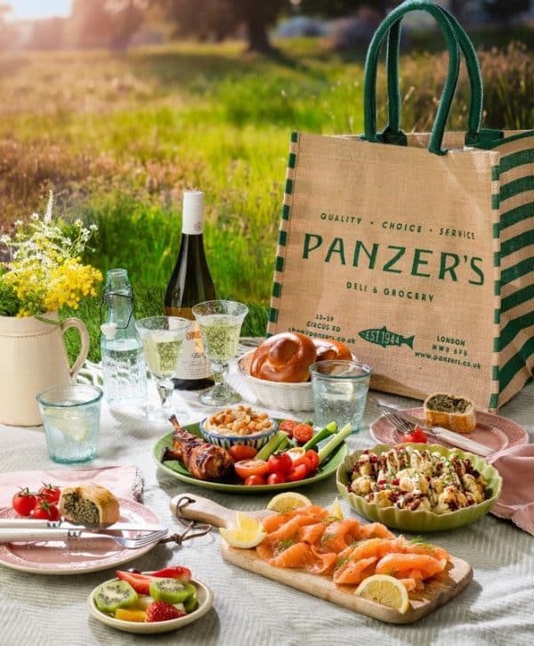 Luxurious Smoked Salmon Picnic Hamper Landscape