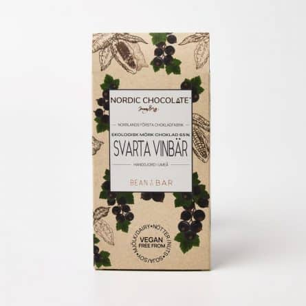 Nordic Chocolate Svarta Vinbar Organic 65% Black currant from Panzer's