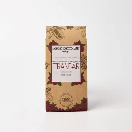 Nordic Chocolate Tranbar Organic 65% Cranberry from Panzer's