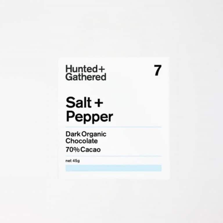 Hunted + Gathered Organic Salt and Pepper Chocolate Bar