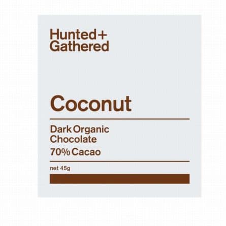 Hunted + Gathered Organic Coconut Chocolate Bar