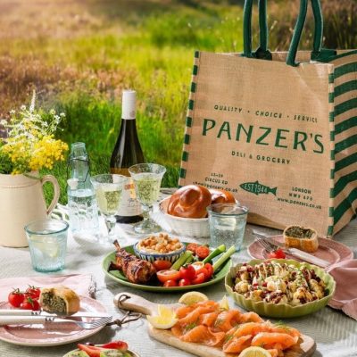Luxurious Smoked Salmon Picnic Hamper Landscape